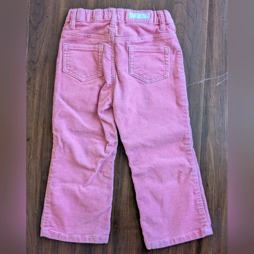 Y2K Baby Gap Toddler Girls Pink Sparkle Corduroy Pants 3T